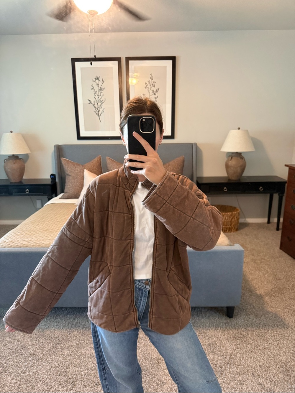 Forever 21 Brown Top with Branded Neck Label